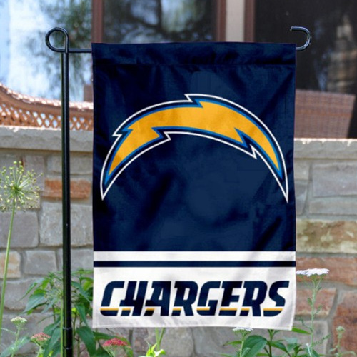 Los Angeles Chargers Double-Sided Garden Flag 001 (Pls Check Description For Details)